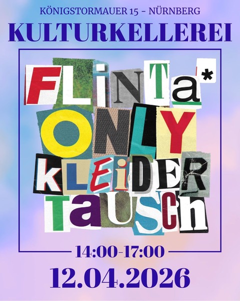 So 12.04.  Flinta* Only KleiderTauschRausch